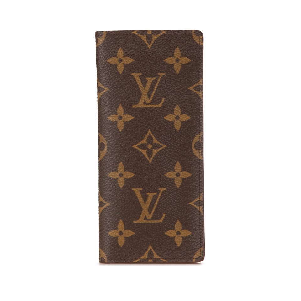 Brown Louis Vuitton Monogram Etui a Lunettes Simple Eyeglass Case