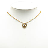 Gold Louis Vuitton Gold Plated Mother Of Pearl L To V Pearlfection Pendant Necklace