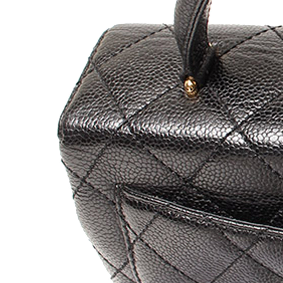 Chanel Kelly Bag Black Caviar Gold