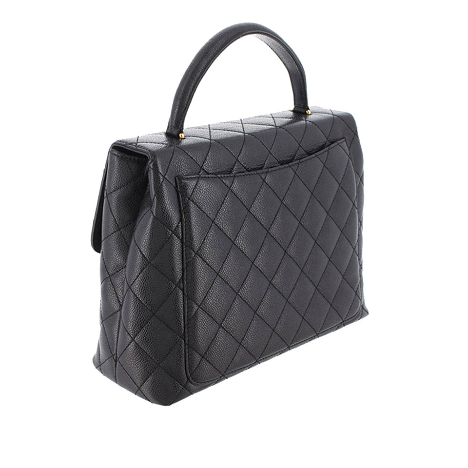 Chanel Kelly Bag Black Caviar Gold