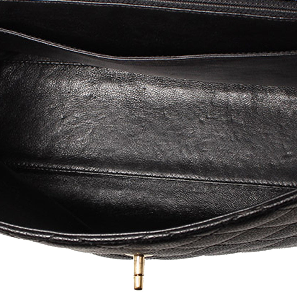Chanel Kelly Bag Black Caviar Gold