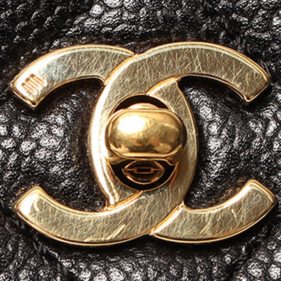 Chanel Kelly Bag Black Caviar Gold