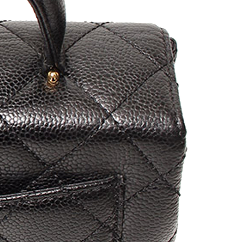 Chanel Kelly Bag Black Caviar Gold