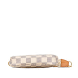White Louis Vuitton Damier Azur Mini Pochette Accessoires Handbag