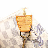 White Louis Vuitton Damier Azur Mini Pochette Accessoires Handbag