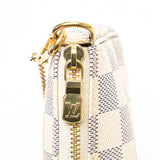 White Louis Vuitton Damier Azur Mini Pochette Accessoires Handbag