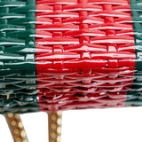 Gucci GG Marmont Wicker Green Rattan Gold