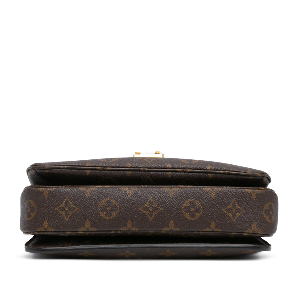 Brown Louis Vuitton Monogram Pochette Metis Satchel