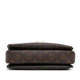 Brown Louis Vuitton Monogram Pochette Metis Satchel
