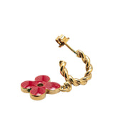 Gold Louis Vuitton Monogram Boucle Doreille Sweet Stud Earrings