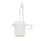 White Louis Vuitton Monogram Taurillon Utility Side