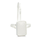 White Louis Vuitton Monogram Taurillon Utility Side