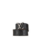 Black Louis Vuitton Monogram Illusion LV Pyramide Reversible Belt