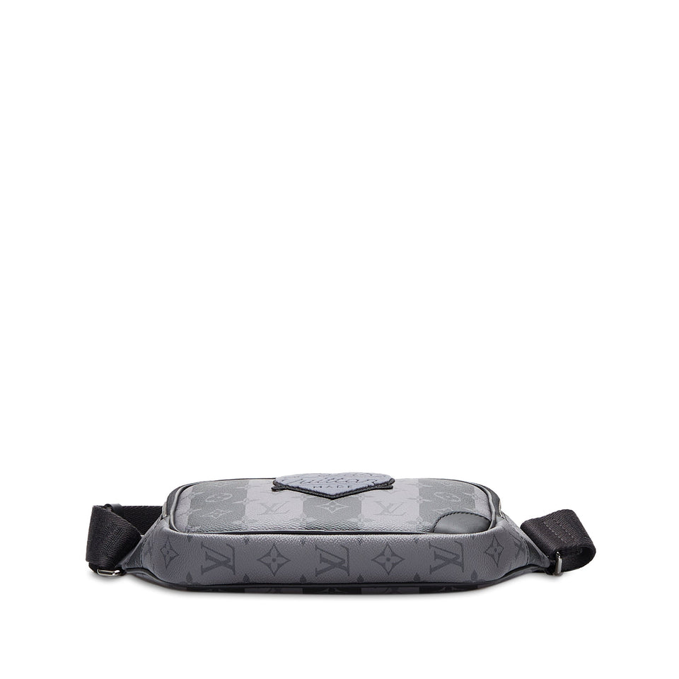 Black Louis Vuitton Monogram Eclipse Stripes Modular Sling Bag