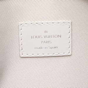 Louis Vuitton Double Flat Bag White Logo Story Monogram Canvas