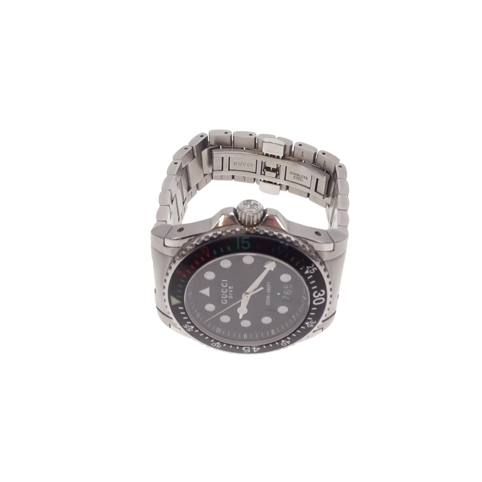 Gucci Stainless Steel Quartz Movement Mens Dive Watch