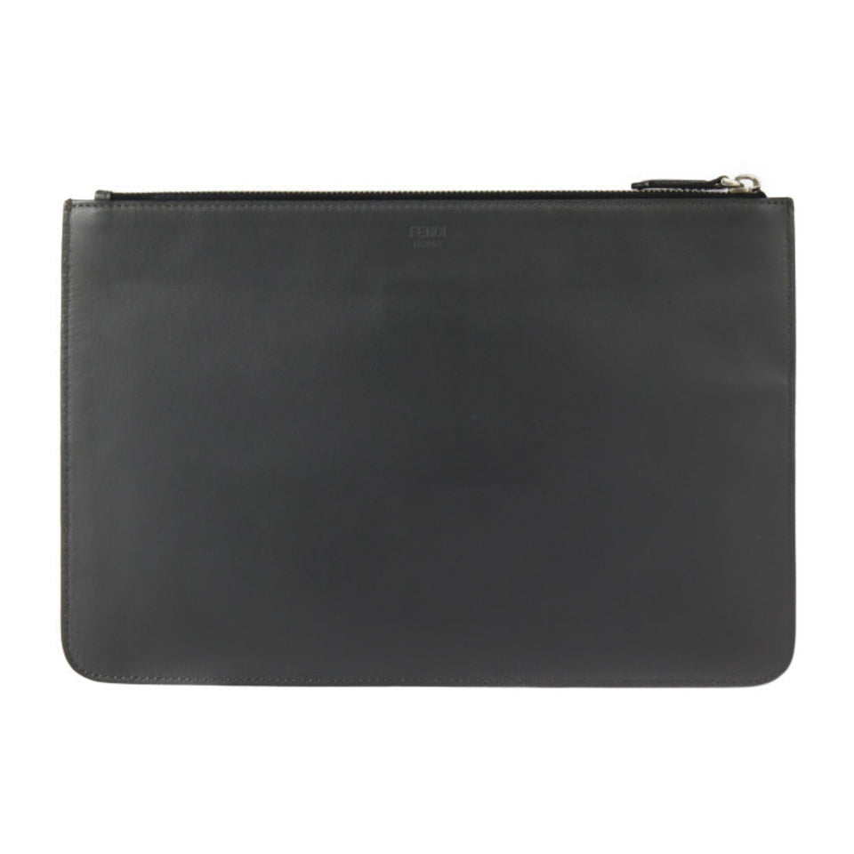 Fendi  Leather Clutch Bag Pouch (Pre-Owned)