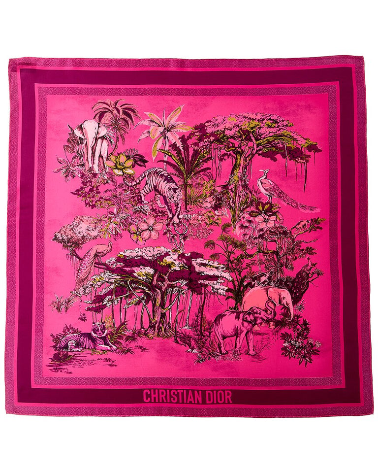 Dior Printed Silk Foulard