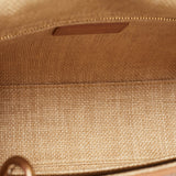 Dior Beige Raffia And Leather Medium Lady Dior Tote