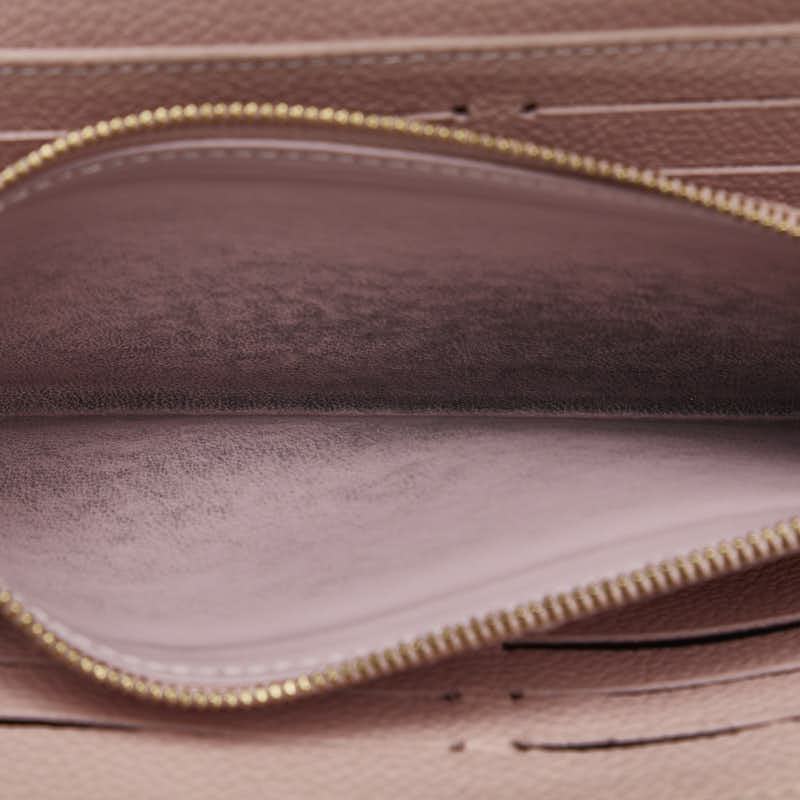Louis Vuitton Damier Portefolio Clapton Long Wallet N64447 Magnolia Pink Brown PVC Leather  LOUIS VUITTON