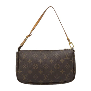 Louis Vuitton Pochette Accessoire  Canvas Clutch Bag