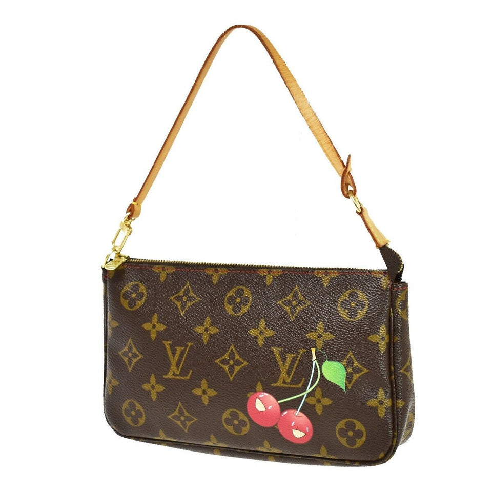 Louis Vuitton Pochette Accessoires  Canvas Clutch Bag