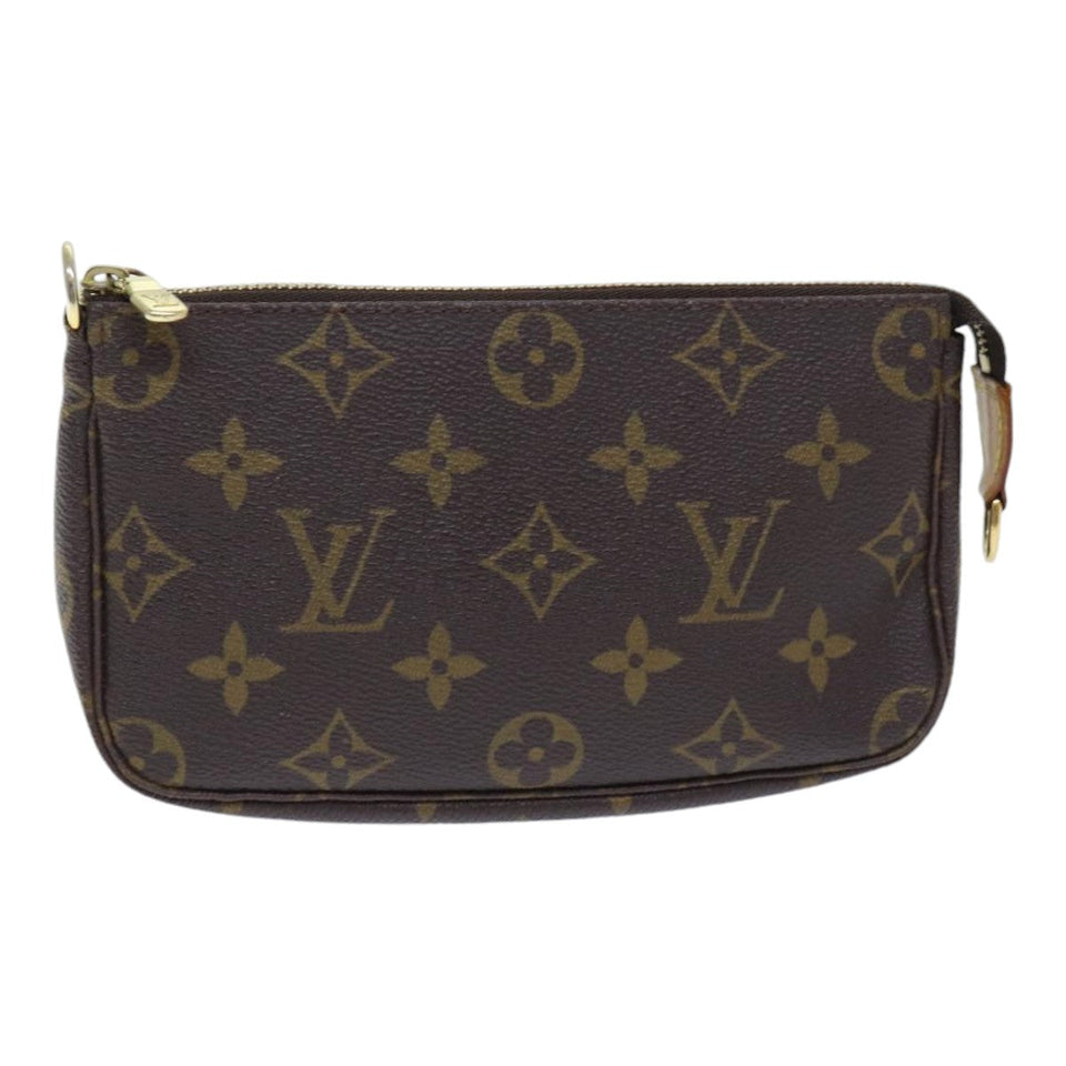 Louis Vuitton Pochette Accessoire  Canvas Clutch Bag