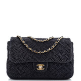 CHANEL CC Chain Flap Bag Raffia Medium