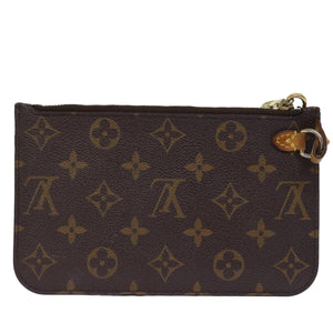 Louis Vuitton Pochette Neverfull  Canvas Clutch Bag