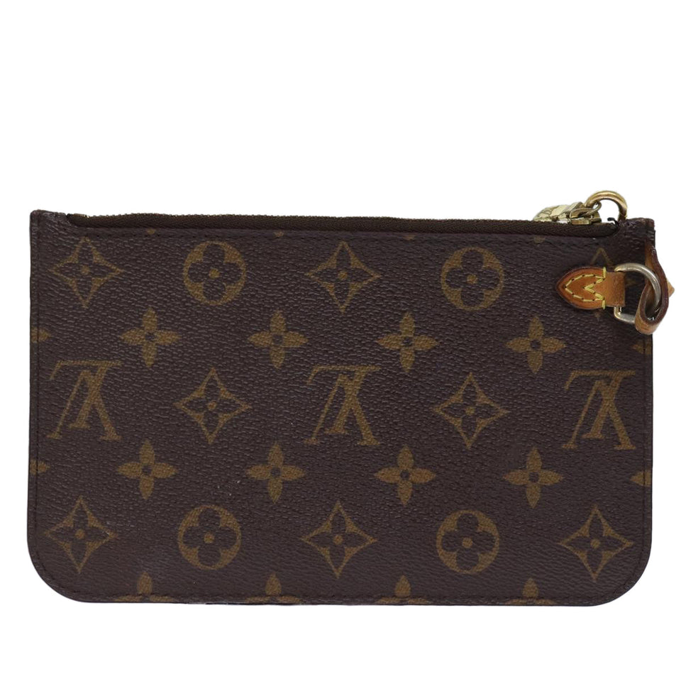 Louis Vuitton Pochette Neverfull  Canvas Clutch Bag