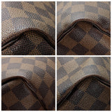 Louis Vuitton Damier Ebene Canvas Speedy 35 Satchel