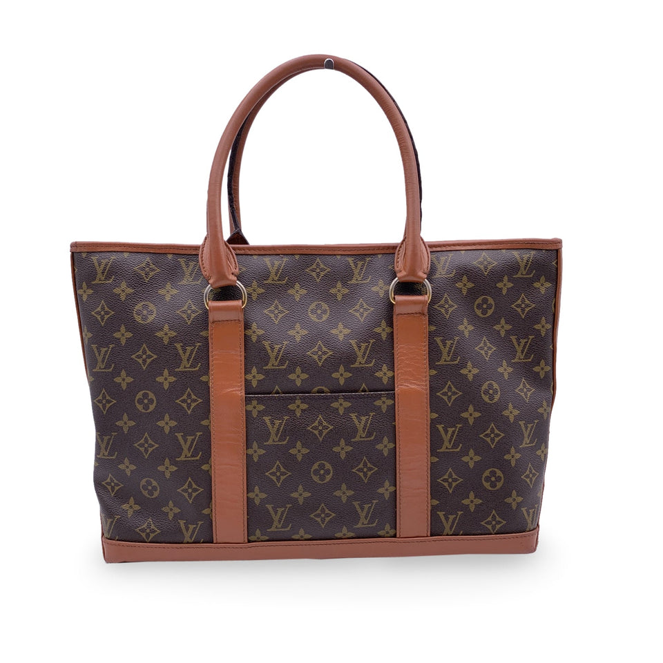 LOUIS VUITTON Vintage Monogram Canvas Sac Weekend Tote Bag