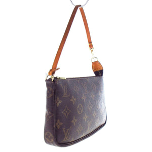 Louis Vuitton Pochette Accessoire  Canvas Clutch Bag