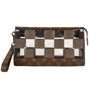 Louis Vuitton Chess  Canvas Clutch Bag