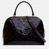 Chanel Purple Monogram Vernis Leather Melrose Shoulder Bag
