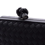 Box Knot Clutch Intrecciato Satin Small
