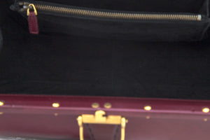 Gucci Vintage Maroon & Gold Tom Ford Era Handbag