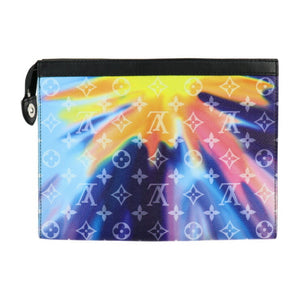 Louis Vuitton Pochette Voyage  Canvas Clutch Bag