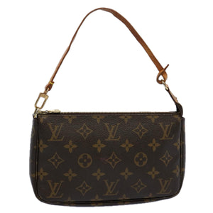 Louis Vuitton Pochette Accessoire  Canvas Clutch Bag