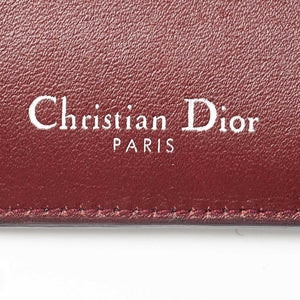 Dior Burgundy/dark Blue Leather Diorissimo Envelope Wallet