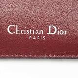Dior Burgundy/dark Blue Leather Diorissimo Envelope Wallet