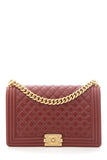 Chanel 2018 Red Medium Boy Bag Handbag