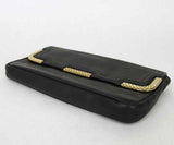 BOTTEGA VENETA Women's Leather Clutch Bag w/Woven Detail