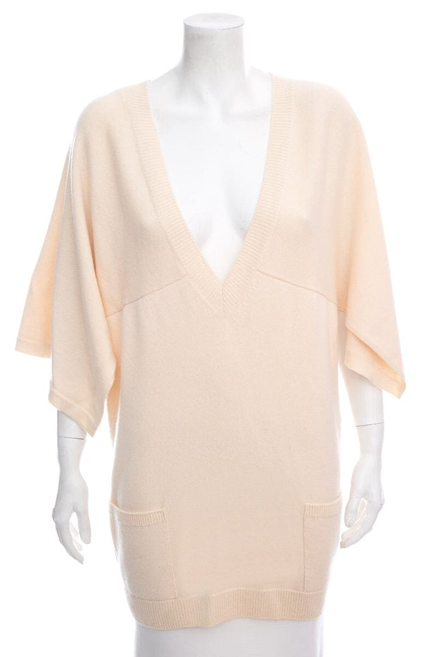 Chanel Cream Sweater SZ 48