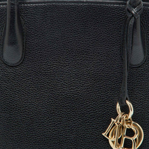 Dior Black Leather Open Bar Tote