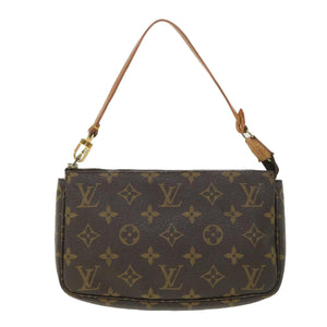 Louis Vuitton Pochette Accessoire  Canvas Clutch Bag