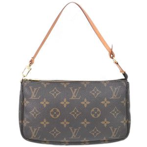 Louis Vuitton Pochette Accessoire  Canvas Clutch Bag