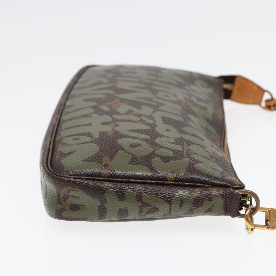 Louis Vuitton Pochette Accessoire  Canvas Clutch Bag