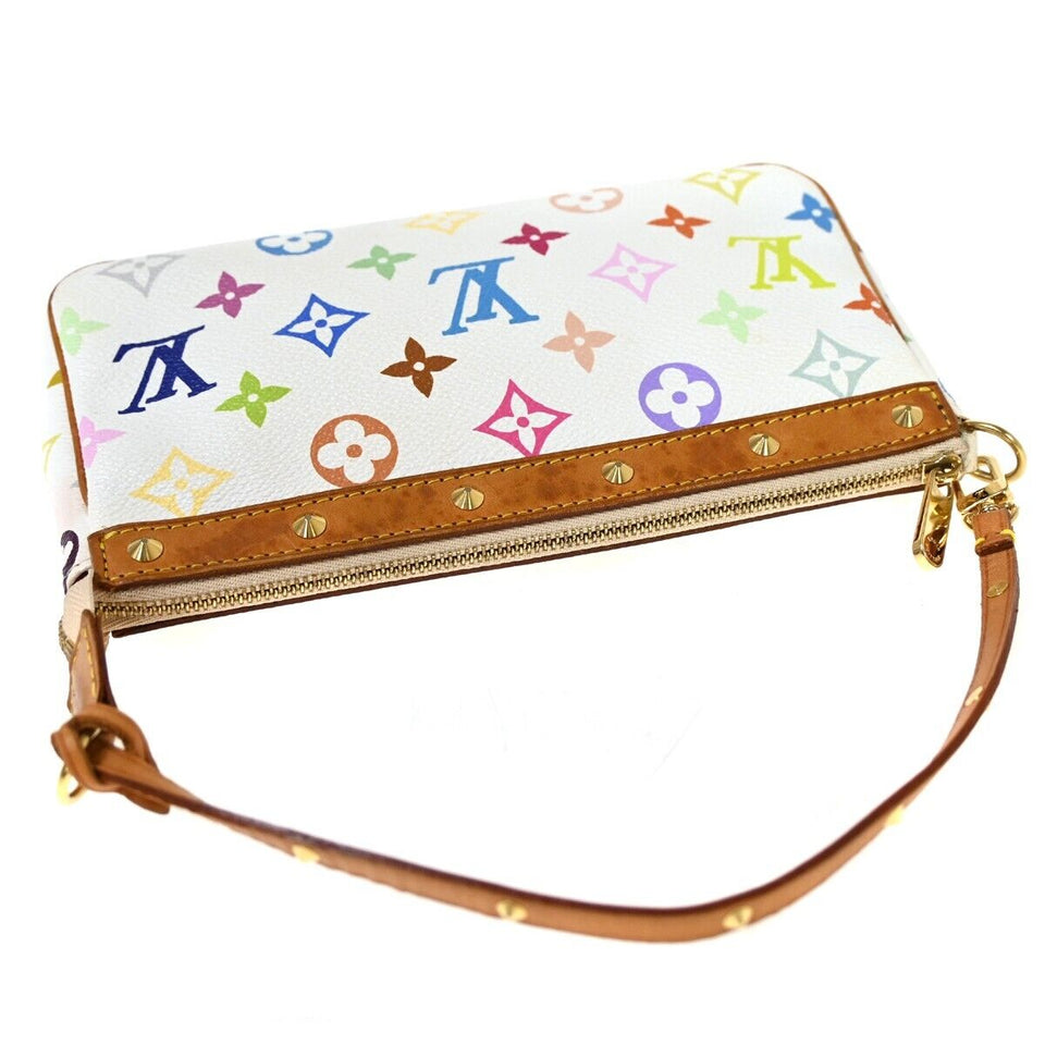 Louis Vuitton Pochette Accessoires  Canvas Clutch Bag