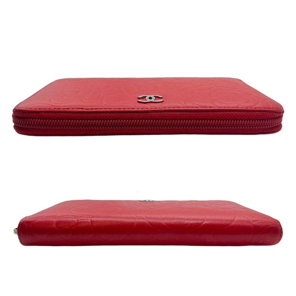 Chanel bag Red Camellia Wallet